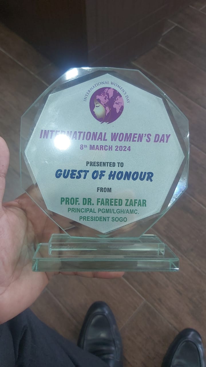 International Women's Day Glass Shield